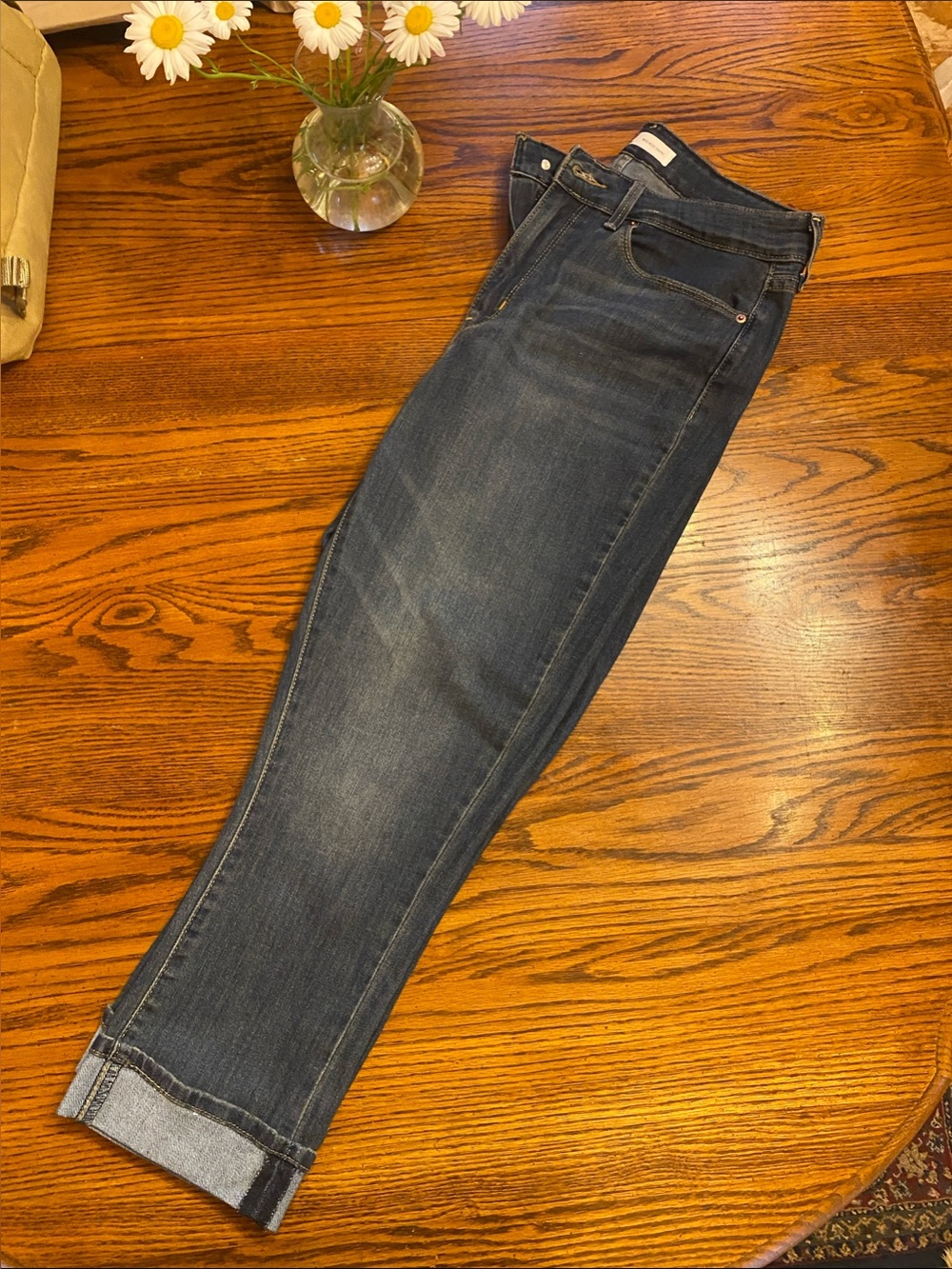 Signature by Levi Strauss Women's Dark Blue Ankle Jeans
